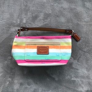 Coach Striped Mini Hampton Bag
